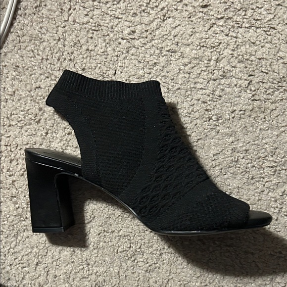 Impo Black Peep-Toe Slingback Heels - Picture 2 of 3